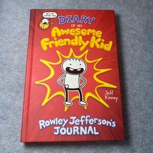 Diary of an Awesome Friendly Kid Hardcover Red Jeff Kinney Graphic Novel Comedy